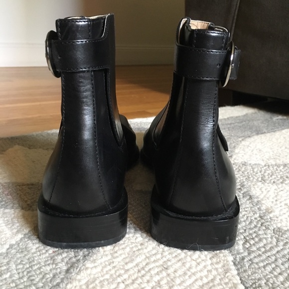 **RARE** Circa Joan & David Womens Black Chelsea Boot Buckle US 6M - Picture 7 of 8